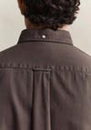 Gant Garment Dyed Twill Shirt, Shadow Brown