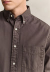 Gant Garment Dyed Twill Shirt, Shadow Brown