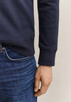 Gant Half Zip Collar Sweatshirt, Navy