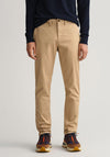 Gant Hallden Twill Chinos, Dark Khaki