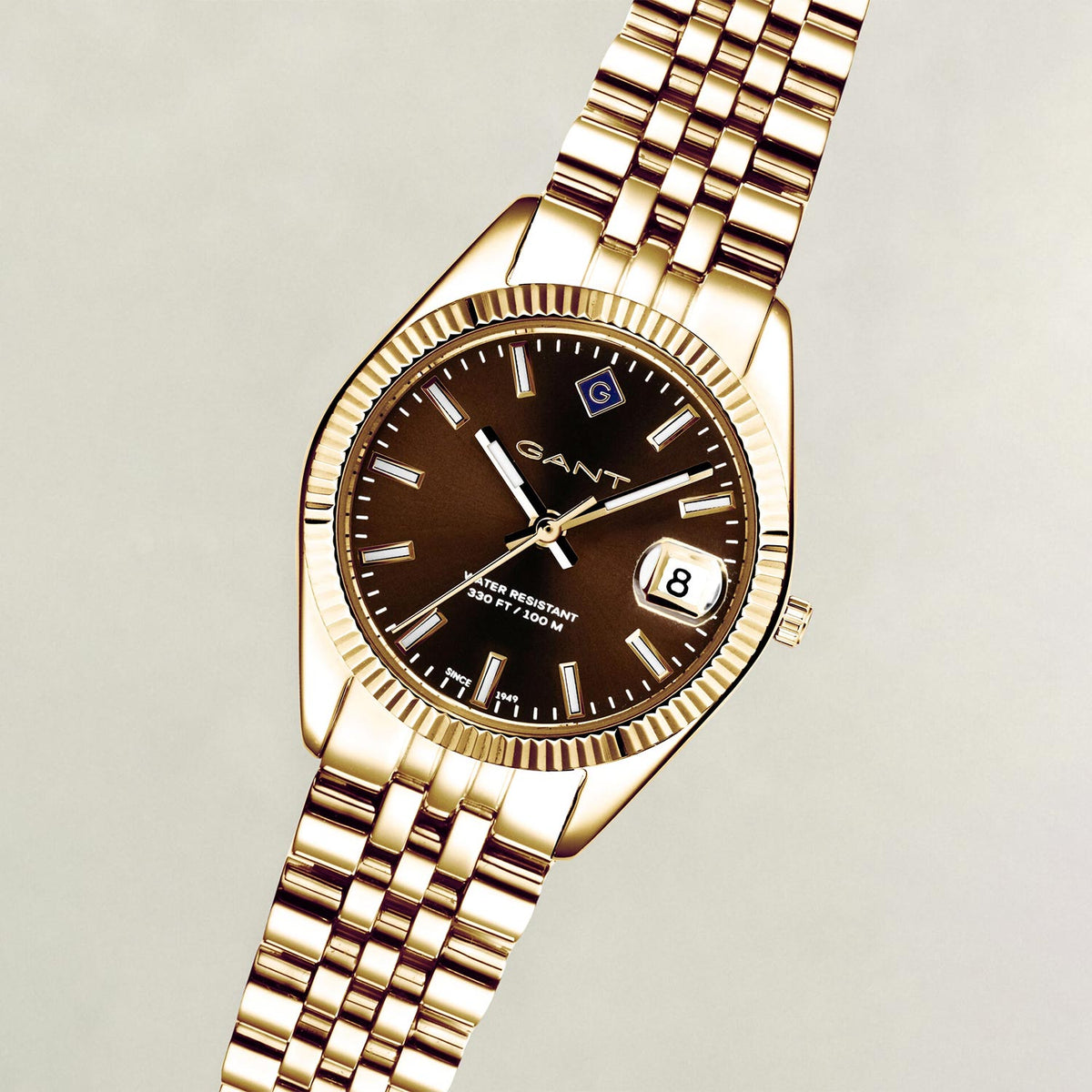 Gant Ladies Sussex Mini Watch, Gold & Brown