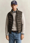 Gant Light Down Gilet, Shadow Brown