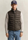 Gant Light Down Gilet, Shadow Brown