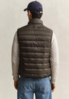 Gant Light Down Gilet, Shadow Brown