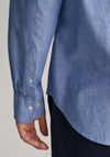 Gant Linen Shirt, Rich Blue