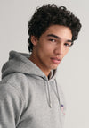 Gant Medium Archive Shield Hoodie, Grey Melange