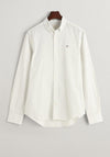 Gant Micro Print Slim Fit Shirt, Eggshell