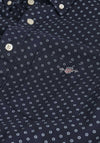 Gant Micro Print Shirt, Evening Blue