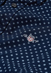Gant Micro Print Slim Fit Shirt, Marine