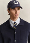 Gant Milano Knit Cardigan, Navy
