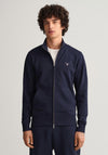 Gant Original Full Zip Sweatshirt, Evening Blue