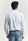 Gant Oxford Banker Stripe Shirt, Light Blue