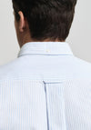 Gant Oxford Banker Stripe Shirt, Light Blue