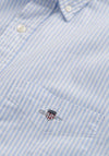 Gant Oxford Banker Stripe Shirt, Light Blue