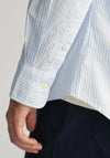 Gant Oxford Banker Stripe Shirt, Light Blue