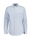 Gant Oxford Banker Stripe Shirt, Light Blue