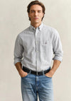Gant Oxford Banker Stripe Shirt, Persian Blue