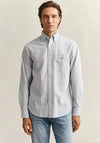 Gant Oxford Banker Stripe Shirt, Persian Blue
