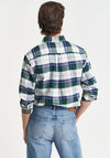 Gant Oxford Check Shirt, Forest Green