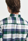 Gant Oxford Check Shirt, Forest Green