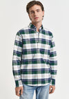 Gant Oxford Check Shirt, Forest Green