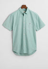 Gant Oxford Short Sleeve Shirt, Deep Green