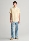 Gant Oxford Short Sleeve Shirt, Dusty Yellow