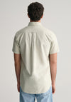 Gant Oxford Short Sleeve Shirt, Milky Matcha