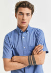 Gant Oxford Short Sleeve Shirt, Rich Blue