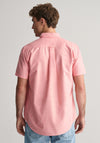 Gant Oxford Short Sleeve Shirt, Sunset Pink