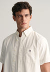 Gant Oxford Short Sleeve Shirt, White