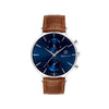 Gant Men’s Park Hill Day Date II Leather Strap Watch, Silver & Brown