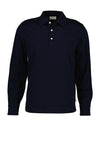 Gant Pima Long Sleeve Polo Shirt, Navy