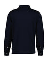 Gant Pima Long Sleeve Polo Shirt, Navy