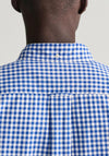 Gant Poplin Gingham Shirt, College Blue