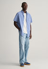Gant Poplin Gingham Shirt, College Blue