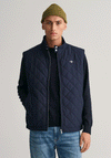 Gant Quilted Gilet, Evening Blue