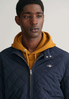 Gant Diamond Quilted Jacket, Evening Blue