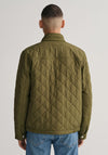 Gant Diamond Quilted Jacket, Juniper Green