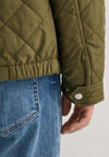 Gant Diamond Quilted Jacket, Juniper Green