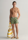 Gant Seasucker Logo Swim Shorts, Kalamanta Green
