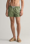 Gant Seasucker Logo Swim Shorts, Kalamanta Green