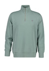 Gant Sheild Half Zip Sweatshirt, Duck Egg Blue
