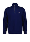 Gant Sheild Half Zip Sweatshirt, Rich Navy