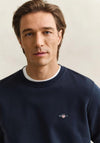 Gant Sheild Crew Neck Sweatshirt, Navy