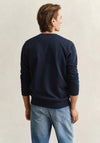 Gant Sheild Crew Neck Sweatshirt, Navy