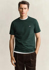 Gant Shield Crew Neck T-Shirt, Tartan Green