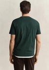 Gant Shield Crew Neck T-Shirt, Tartan Green