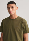 Gant Shield Crew Neck T-Shirt, Juniper Green