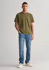 Gant Shield Crew Neck T-Shirt, Juniper Green